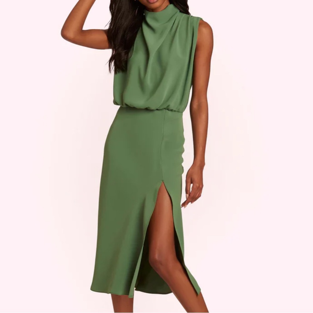 Amanda Uprichard Franny dress Size S (4-6). Green. Just like new.